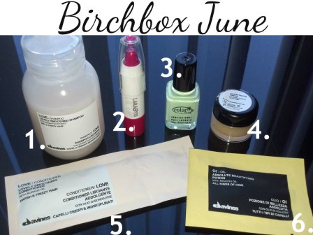 Birchbox June Products Individual